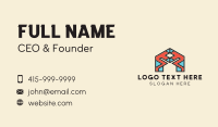 Geometric Letter A Pattern Business Card Design
