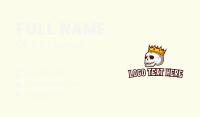 Royal Graffiti Skull Mascot Business Card