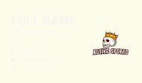 Royal Graffiti Skull Mascot Business Card