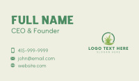 Circle Lawn Grass Business Card