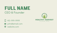 Circle Lawn Grass Business Card Image Preview