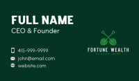 Tropical Leaf Shovel Business Card