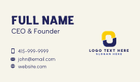 Letter O Construction  Business Card