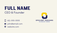 Letter O Construction  Business Card Image Preview