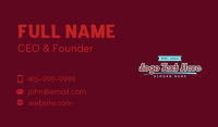 Classic Apparel Brand Wordmark Business Card