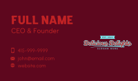 Classic Apparel Brand Wordmark Business Card Image Preview