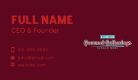 Classic Apparel Brand Wordmark Business Card Image Preview