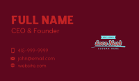 Classic Apparel Brand Wordmark Business Card Image Preview