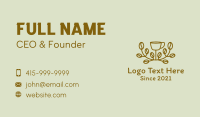 Organic Coffee Vine  Business Card