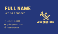 Gold Star Squeegee  Business Card