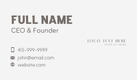 Elegant Company Business Business Card