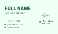 Simple Organic Leaf Business Card