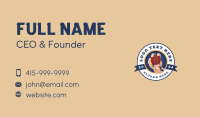 Cricket Ball Hand Business Card Design