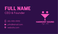 Pink Margarita Smiley Bar Business Card