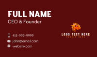 Flame Pork Barbecue  Business Card Design