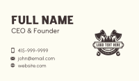 Forest Axe Woodwork Business Card Design