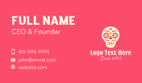 Decorative Mexican Skull Business Card