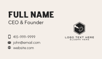 Laser Industrial Hexagon Business Card