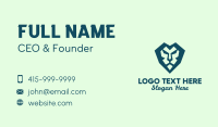 Lion Geometric Icon Business Card