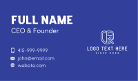 Abstract Corporate Shield CR Business Card
