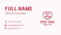 Pink Coffee Lover Business Card