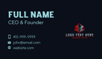 Ninja Assassin Warrior Gaming Business Card Design