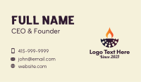 Spa Oil Lamp  Business Card