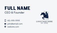 Horseback Riding Race Business Card