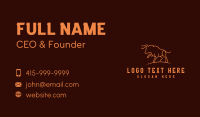 Taurus Bull Horn  Business Card Design