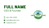 Gardening Lawn Landscaping Business Card