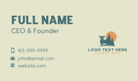 Buffalo Mountain Sunset Business Card