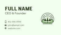 Forest Chainsaw Lumberjack Business Card Design