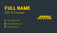 Pedestrian Lane Wordmark Business Card