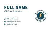 Lightning Flash Power  Business Card