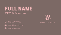 Beauty Elegant Lettermark Business Card Image Preview