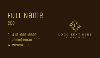 Premium Flower Hotel Business Card Image Preview