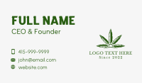 Natural Marijuana Plantation Business Card