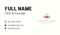 Red Cherry Fruit Business Card