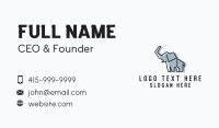 Wild Elephant Monoline  Business Card