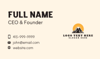 Nature Mountain Camp Business Card