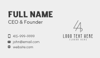 Elegant Letter LA Company  Business Card