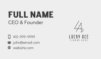 Elegant Letter LA Company  Business Card Image Preview