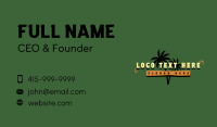 Tropical Tree Resort Business Card