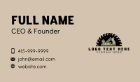 Wood Planer Carpentry Business Card