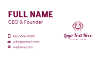 Pretty Face Girl  Business Card