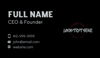 Street Style Wordmark Business Card Design