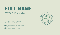 Natural Herbal Leaf Business Card Design