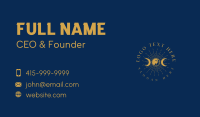 Spiritual Astrology Moon Business Card Design