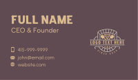 Stone Oven Pizzeria Business Card