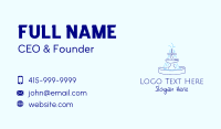 Blue Water Fountain Business Card